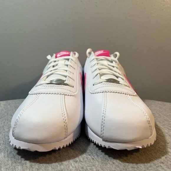 Nike Cortez GS White Laser Fuchsia Size 7Y/Women 8.5 DM0950-104​​ - Picture 3 of 10